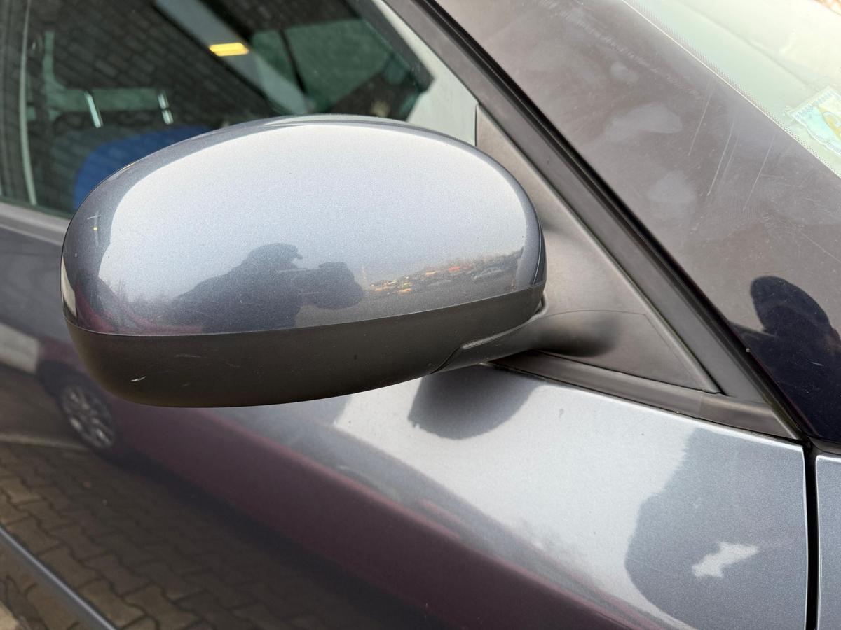 Skoda Fabia 2 5J original Au&szlig;enspiegel rechts elektrisch LF8J Anthrazitgrau BJ09